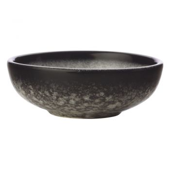 Bol din ceramică pentru sos Maxwell & Williams Caviar Granite, ø 10 cm, negru