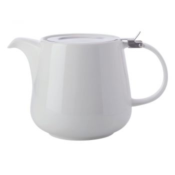 Ceainic din porțelan cu sită Maxwell & Williams Basic, 600 ml, alb