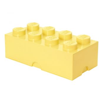 Cutie depozitare LEGO®, galben deschis