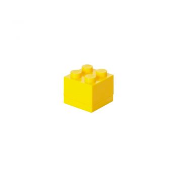 Cutie depozitare LEGO® Mini Box Yellow, galben