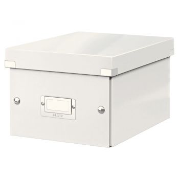 Cutie de depozitare albă din carton cu capac 22x28x16 cm Click&Store – Leitz