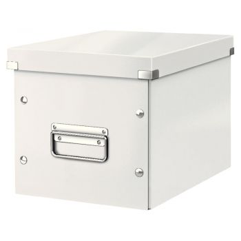 Cutie de depozitare albă din carton cu capac 26x26x24 cm Click&Store – Leitz