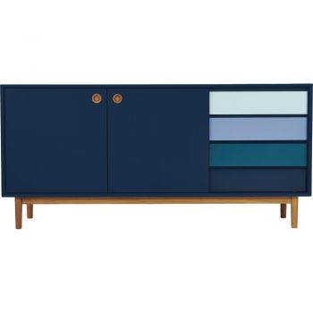 Comodă Tom Tailor for Tenzo Color Box,, 170 x 80 cm, albastru închis