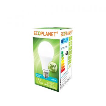 Bec LED Ecoplanet, E27, 9W (75W), 855 LM, A+, lumina rece 6500K, Mat