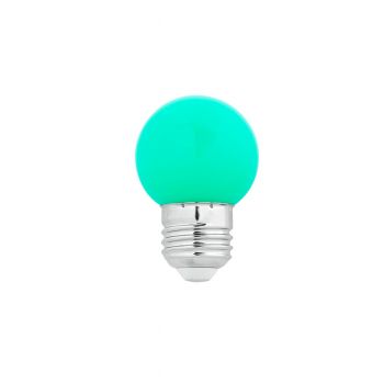 Bec LED Ecoplanet glob mic verde G45, E27, 1W (10W), 80 LM, A+, Mat