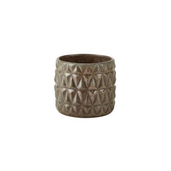 Ghiveci din gresie ceramică Villa Collection, ø 12,5 cm, gri ieftin
