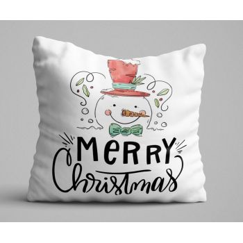 Perna decorativa, Christmas Decoration KRLNTXMAS-10, 43x43 cm, policoton, multicolor ieftina