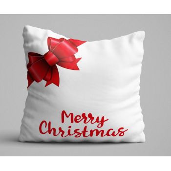 Perna decorativa, Christmas Decoration KRLNTXMAS-13, 43x43 cm, policoton, multicolor ieftina