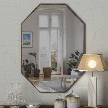 Oglinda de perete Lost, Tera Home, 45x2x70 cm, maro ieftina