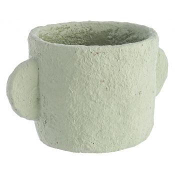 Ghiveci, Ercolano Round, Bizzotto, 21x15x12.5 cm, ciment, verde ieftin