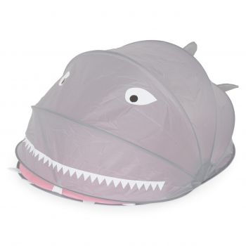 Cort pentru copii, Shark, 115 x 83 x 58 cm gri/roz