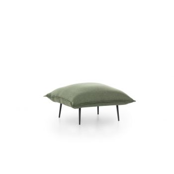 Taburet Aspen, Futon, 75x75x40 cm, metal, verde