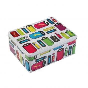 Cutie pentru depozitare Pilas, Versa, 20.5x16.5x8.4 cm, metal, multicolor ieftina