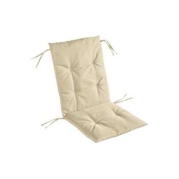 Perna scaun cu spatar Alcam, Midsummer, 105x48x3 cm, material impermeabil, Bej ieftin
