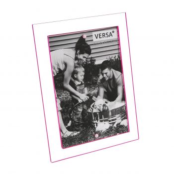 Rama foto Lexie, Versa, 13x18 cm, acril, roz ieftina