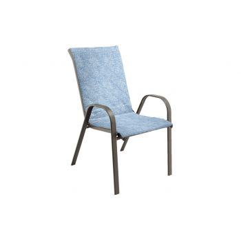 Perna scaun cu spatar Alcam, Midsummer, 105x48x3 cm, microfibra matlasta, Blue Jeans ieftin
