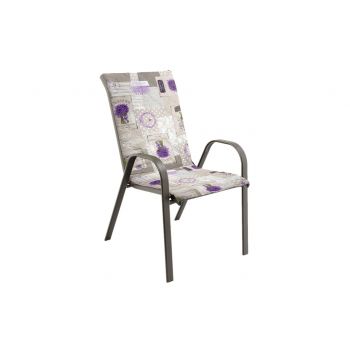Perna scaun cu spatar Alcam, Midsummer, 105x48x3 cm, microfibra matlasta, Lavanda
