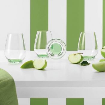 Set 4 pahare, Villeroy & Boch, Colourful Life Green Apple, 420 ml, sticla cristal, verde