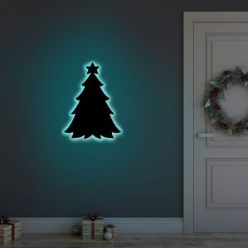 Lampa de perete Christmas Pine 2 , Neon Graph, 20x27 cm, albastru ieftina