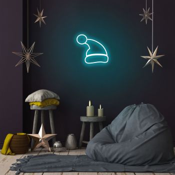 Lampa de perete Santa Claus, Neon Graph, 28x26x2 cm, albastru ieftina