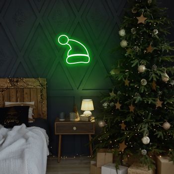 Lampa de perete Santa Claus, Neon Graph, 28x26x2 cm, verde ieftina