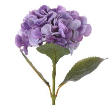 Floare artificiala Hydrangea, H65 cm, polivinil, mov la reducere