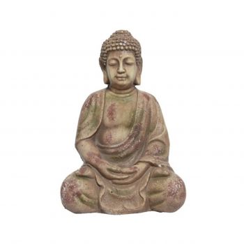 Decoratiune Buddha, Decoris, 17x20x30 cm, magneziu