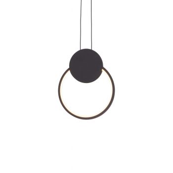 Pendul minimalist JENNIX SC1 negru cu LED 10W