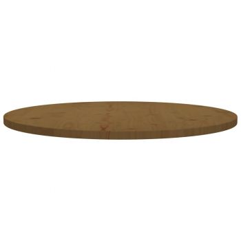 vidaXL Blat de masă, maro, Ø80x2,5 cm, lemn masiv de pin