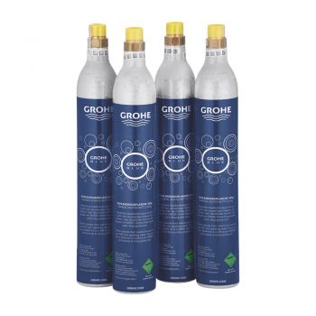 Butelie CO2 Grohe Blue 4 piese 60 l apa carbogazoasa