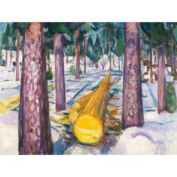 Reproducere tablou Edvard Munch - The Yellow Log, 60 x 45 cm