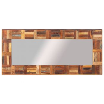 vidaXL Oglindă de perete, 50x110 cm, lemn masiv reciclat