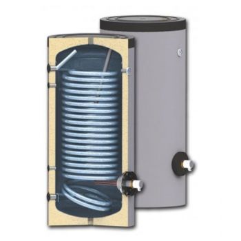Boiler pentru pentru pompe de caldura Sunsystem SWP N 300 litri, cu o serpentina, pentru conectarea la sisteme solare, de incalzire si sisteme cu pompe de caldura cu multi consumatori