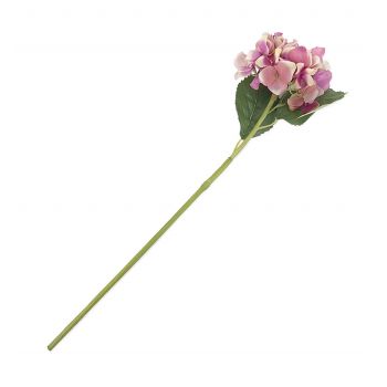 Fir floare artificiala Grace Hortensia Roz / Crem, H76 cm