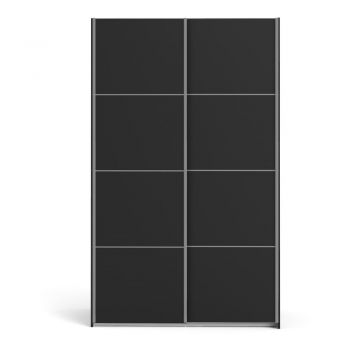 Șifonier Tvilum Verona, 122x202 cm, negru