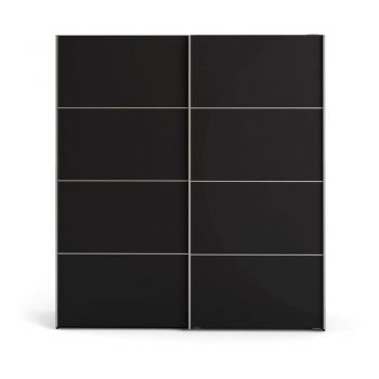 Șifonier Tvilum Verona, 182 x 201,5 cm, negru