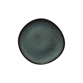 Farfurie din gresie ceramică pentru desert Villeroy & Boch Like Lave, ø 23 cm, verde - gri