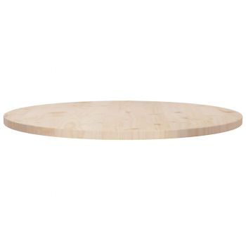 vidaXL Blat de masă,Ø80x2,5 cm, lemn masiv de pin