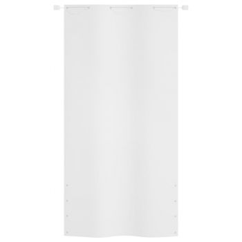 vidaXL Paravan de balcon, alb, 120x240 cm, țesătură oxford