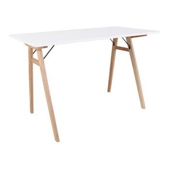 Masă House Nordic Vojens Desk, lungime 120 cm, alb - maro