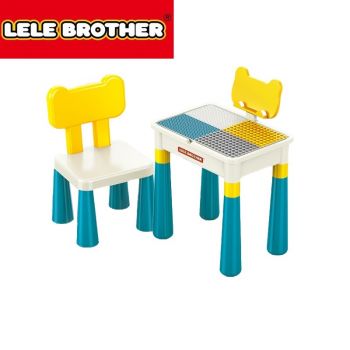 Set masa plus scaun, pentru caramizi constructie, Lele Brother