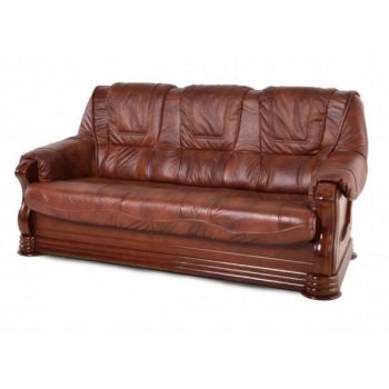 Canapea cu piele 3 locuri Parma – L 195 x l96 x h95 cm