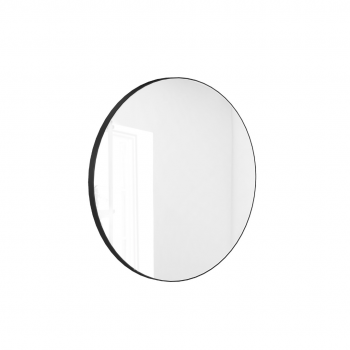Oglinda rotunda 60 cm MASSI Valo Slim negru