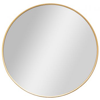 Oglinda rotunda baie 60 cm rama Aurie