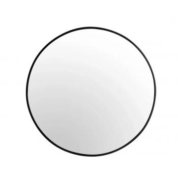 Oglinda rotunda baie 40 cm rama Neagra