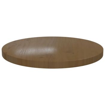 vidaXL Blat de masă, maro, Ø40x2,5 cm, lemn masiv de pin