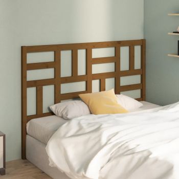 vidaXL Tăblie de pat, maro miere, 156x4x104 cm, lemn masiv de pin
