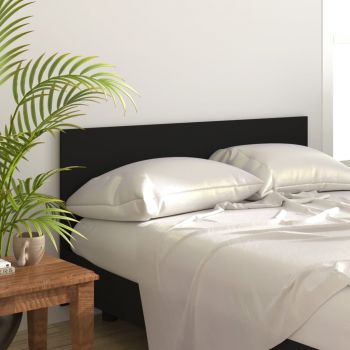 vidaXL Tăblie de pat, negru, 160x1,5x80 cm, lemn prelucrat