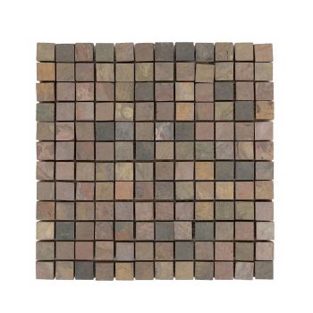Mozaic Ardezie Multicolora Natur, 2.3 x 2.3 cm