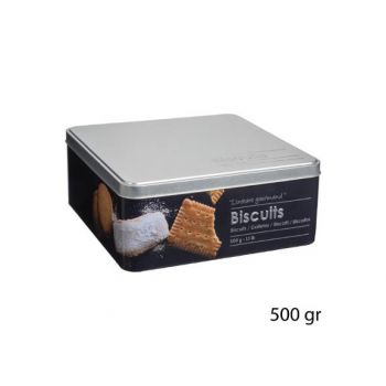 Recipient Biscuiti Relief, Metal, 20 X 20 X 8,2 cm